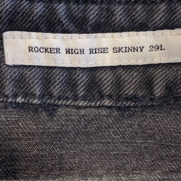 Velvet Heart Denim Rocker High Rise Skinny Jeans Black Bling Size 27W - Picture 8 of 12